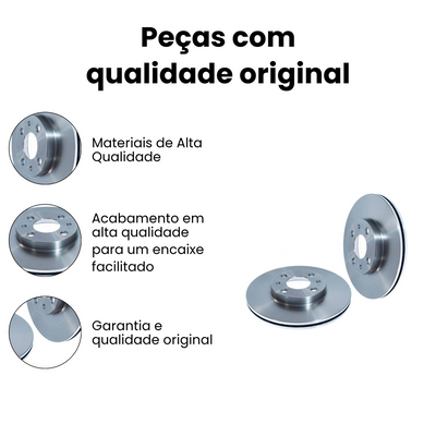 Disco Freio Dianteiro Ventilado Compatível com Strada 1998-2 - Imagem 3