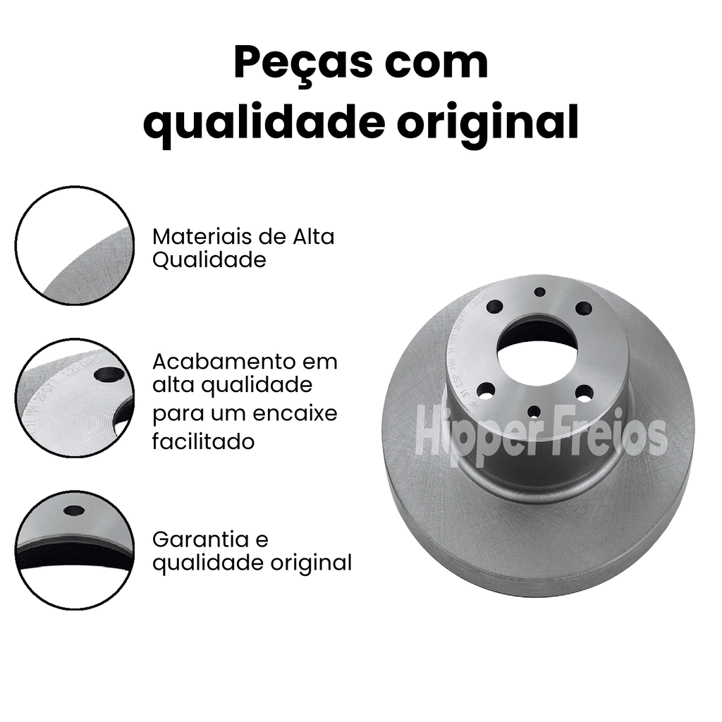 DISCO FREIO DIANTEIRO SOLIDO FIAT HF31 - Imagem 3