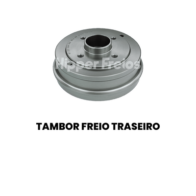 Par Tambor Freio Tras Renault Clio 1.0 1.6 8V 16V 1996 a 2017 - Imagem 2