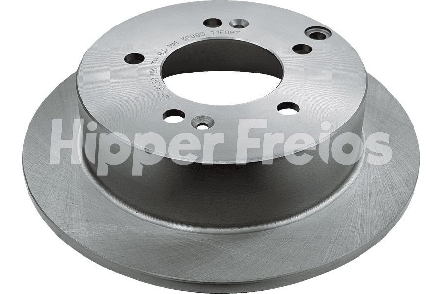 Par Disco Freio Tras Sólido Hyundai Sonata 2.4 16V 2011 a 2014 T - Imagem 1