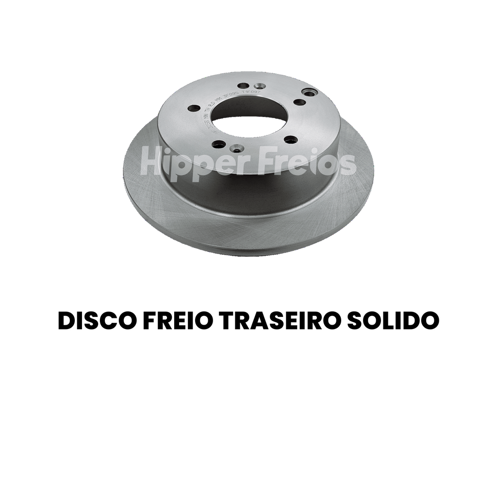 Par Disco Freio Tras Sólido Hyundai Sonata 2.4 16V 2011 a 2014 T - Imagem 2