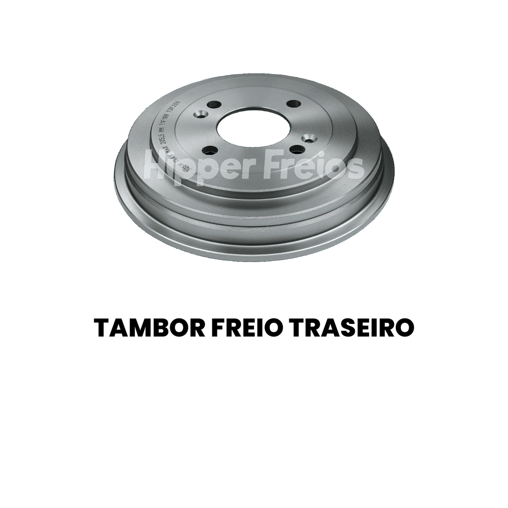 Par Tambor Freio Tras Hyundai HB20 HB20S HB20X 1.0 1.6 Flex 2013 - Imagem 2