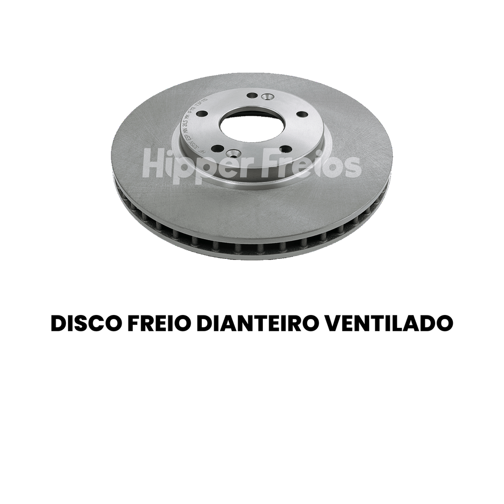Par Disco Freio Diant Ventilado Hyundai Creta 2017 a 2024 - Imagem 2