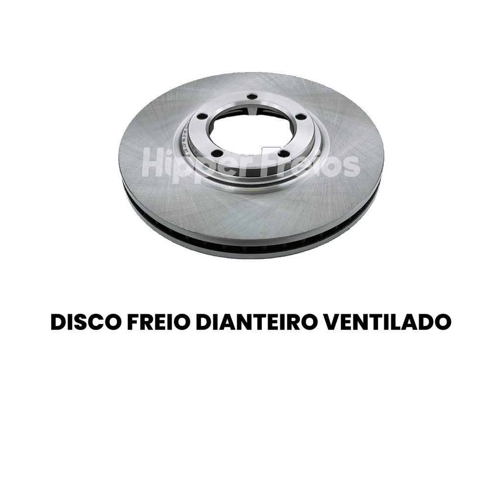 Par Disco Freio Diant Ventilado Hyundai H1 Starex 2.4 2.5 2.6 19 - Imagem 2
