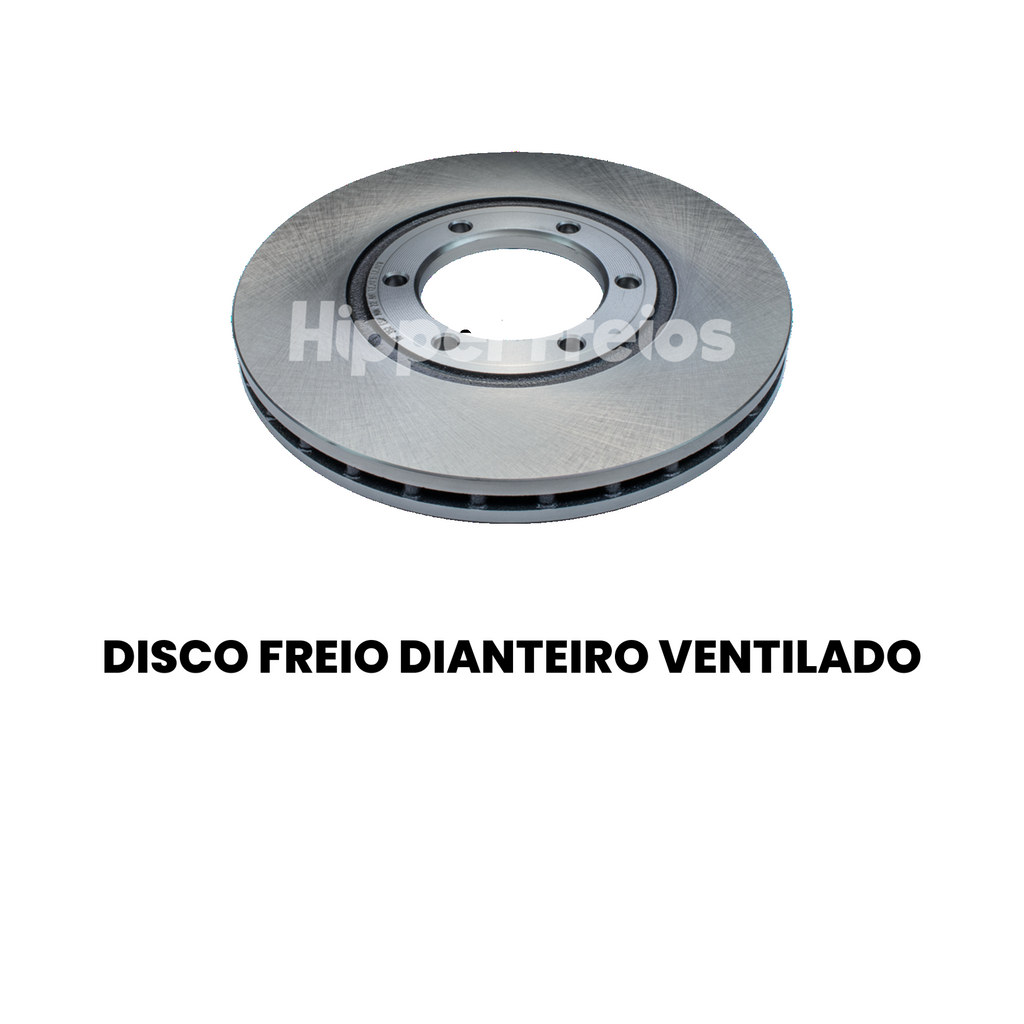 Par Disco Freio Diant Ventilado Kia Besta Bongo 2.2 2.4 2.5 2.7 - Imagem 2