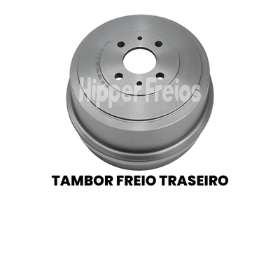 Par Tambor Freio Tras Fiat Brava ELX HGT SX Doblo Fiorino Idea M - Imagem 2