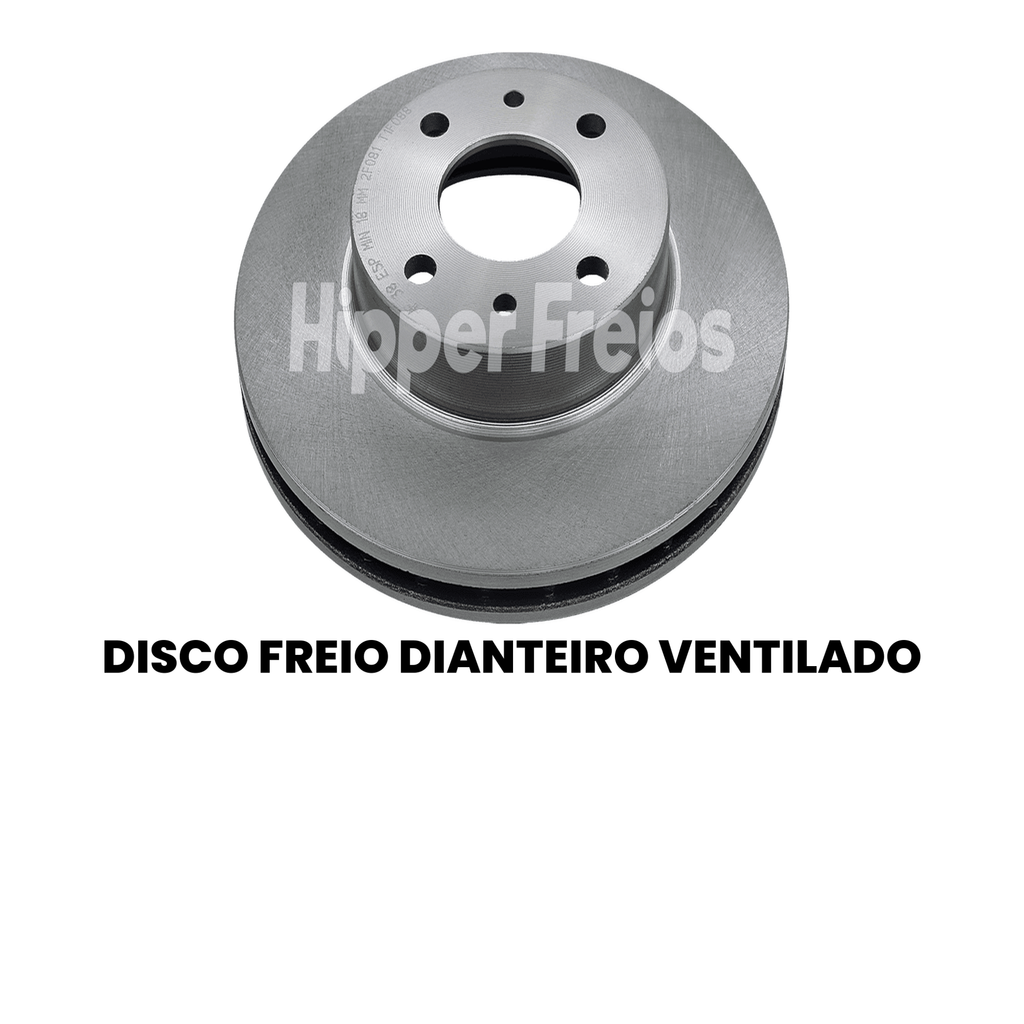 Disco Freio Dianteiro Ventilado Fiat Uno Siena - Imagem 2