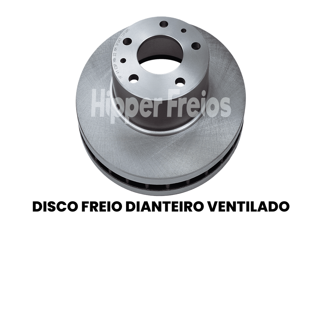 Par Disco Freio Diant Ventilado Fiat Ducato 2.2 2.3 2.8 Diesel 1 - Imagem 2