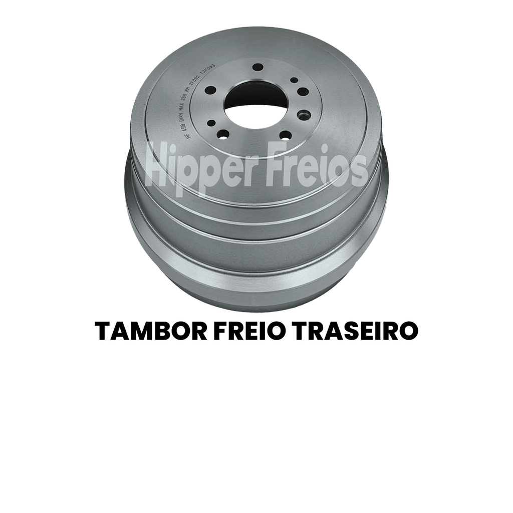 Tambor Freio Tras Fiat Toro 1.3 1.8 2.0 16V Flex Diesel 2016 - Imagem 2