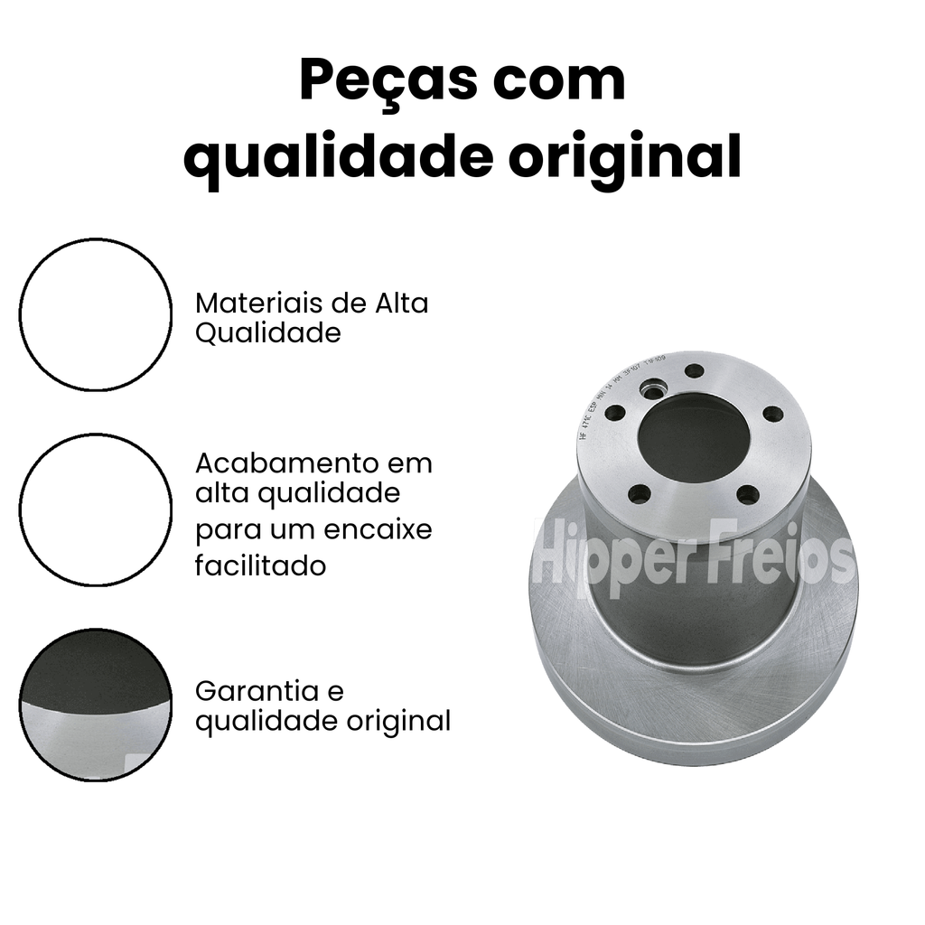 Disco Freio Traseiro Solido Mercedes Benz Sprinter - Imagem 3