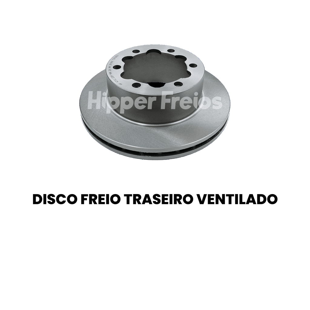 Par Disco Freio Tras Ventilado Mercedes Sprinter 413 415 515 200 - Imagem 2