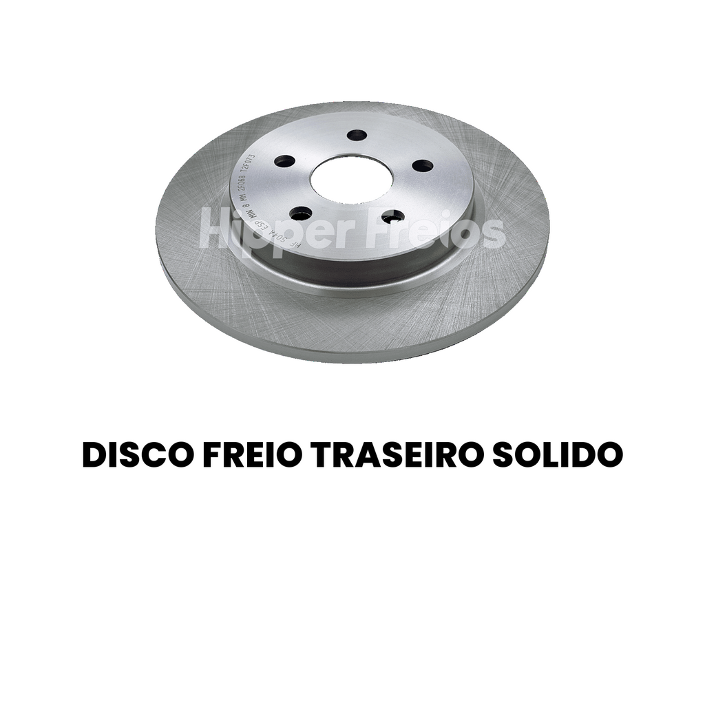 Par Disco Freio Tras Sólido Toyota Corolla 1993 a 2024 - Imagem 2