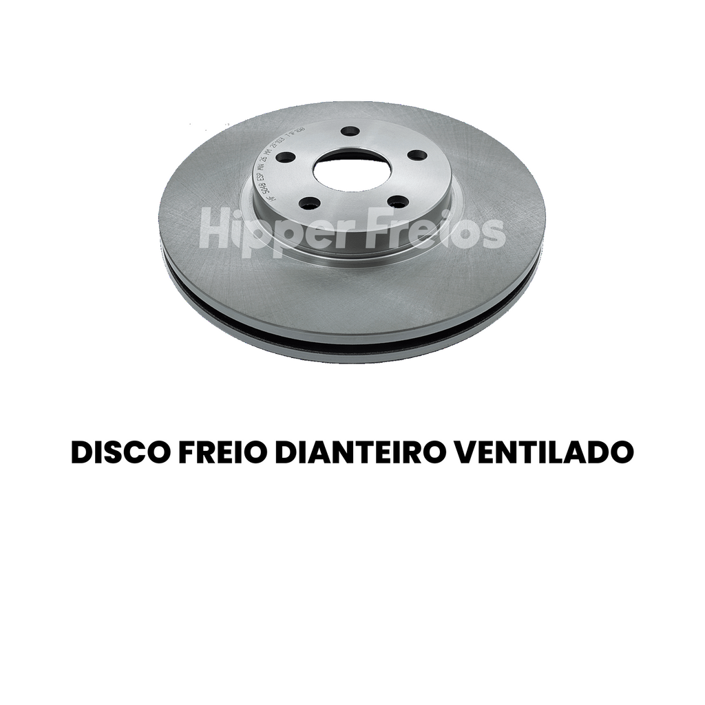 Par Disco Freio Diant Ventilado Toyota Corolla 1.6 1.8 2.0 1993 - Imagem 2