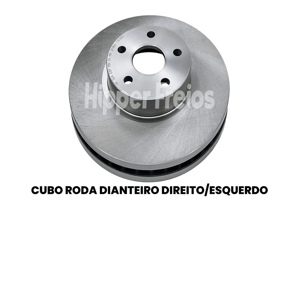 Par Disco Freio Diant. Ventilado Toyota Corolla 1993 a 2024 Híbr - Imagem 2