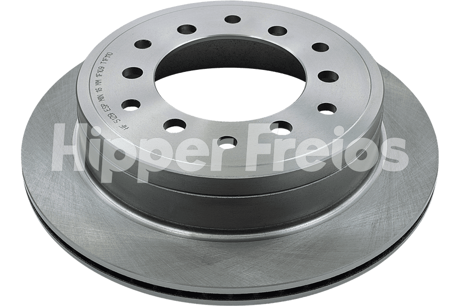 Disco Freio Tras Ventilado Toyota Hilux SW4 2.4 2.7 2.8 3.0 - Imagem 1