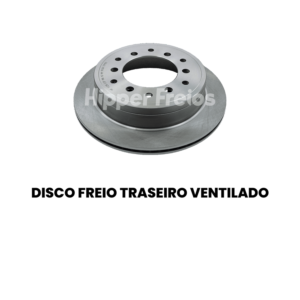 Disco Freio Tras Ventilado Toyota Hilux SW4 2.4 2.7 2.8 3.0 - Imagem 2