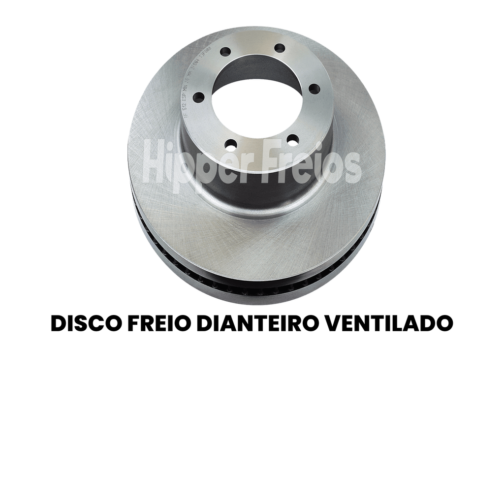 Disco Freio Dianteiro Ventilado Toyota Hilux - Imagem 2