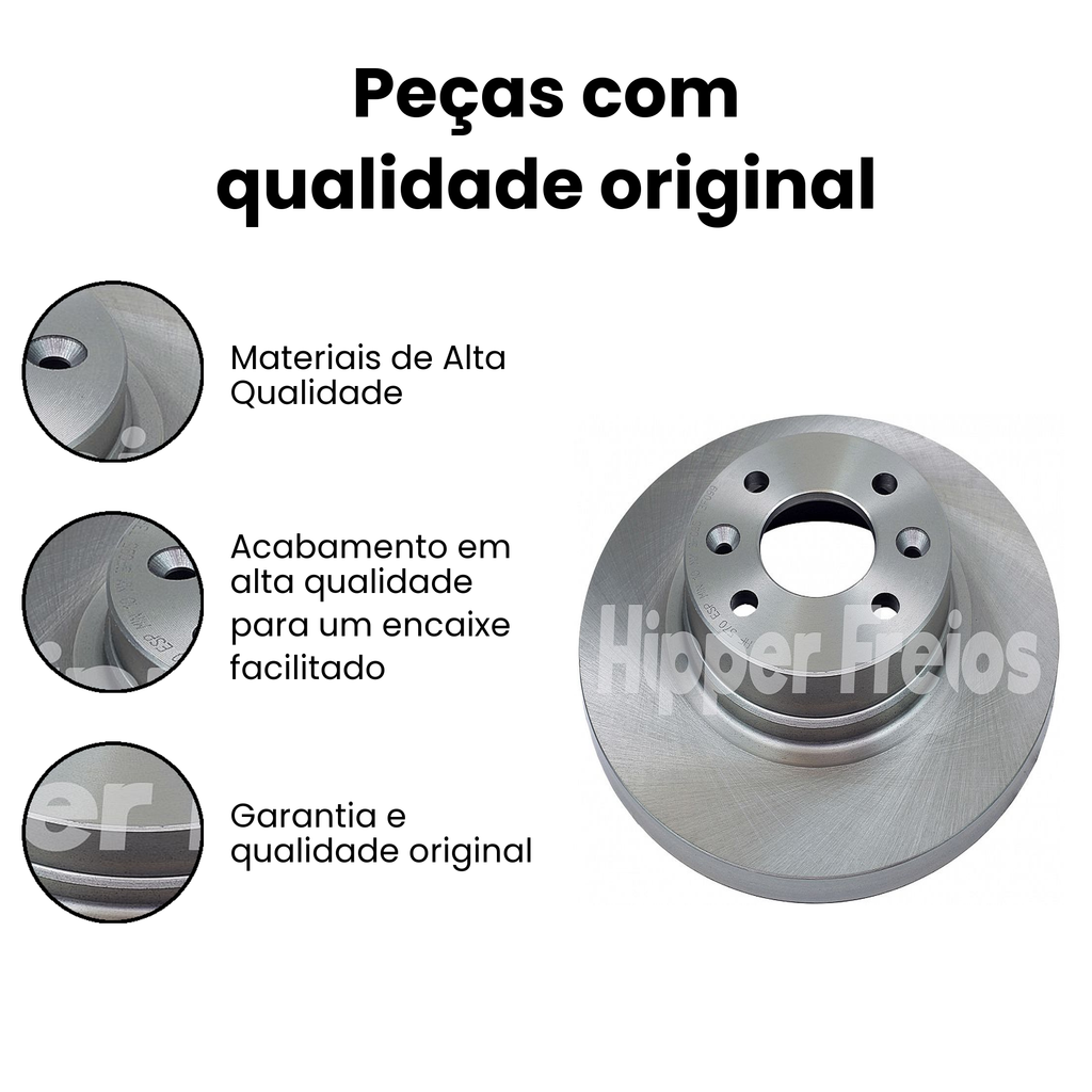 DISCO DE FREIO DIANTEIRO SÓLIDO RENAULT HF570 - Imagem 3