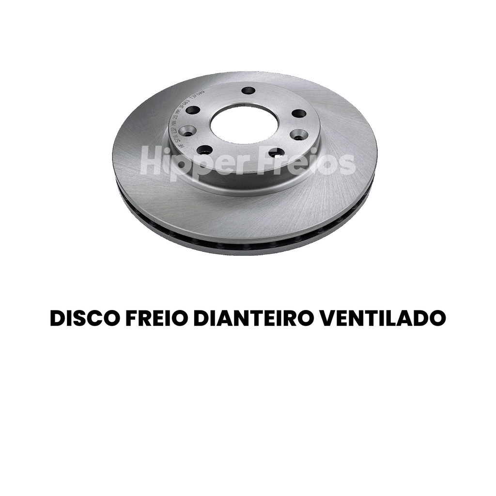 Par Disco Freio Diant Ventilado Renault Captur Duster 2012 a 202 - Imagem 2