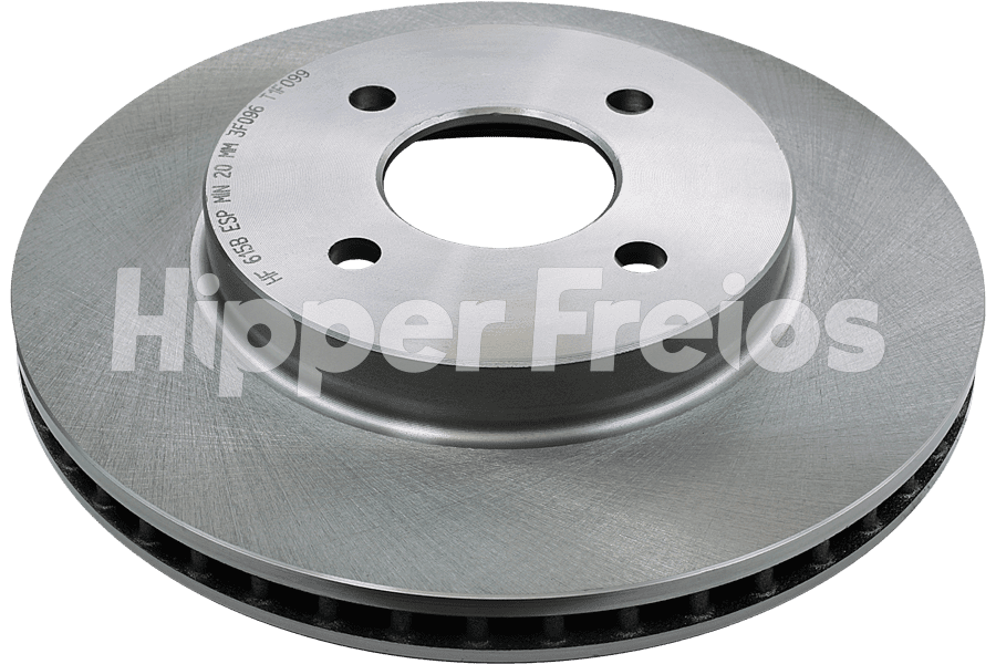 Par Disco Freio Diant Ventilado Nissan Versa 1.0 12V 2016 2017 2 - Imagem 1