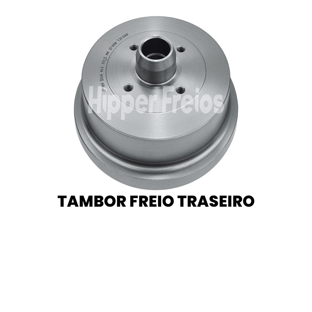 Par Tambor Freio Tras Volkswagen Golf Versailles Royale 1.8 2.0 - Imagem 2