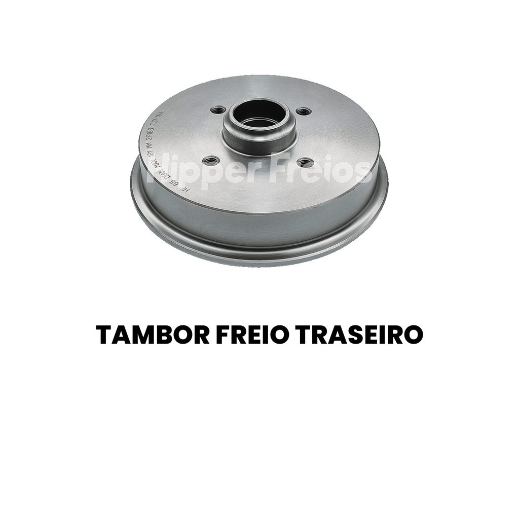 Par Tambor Freio Tras Volkswagen Gol 1000 1.0 Mi 1995 a 2003, Go - Imagem 2