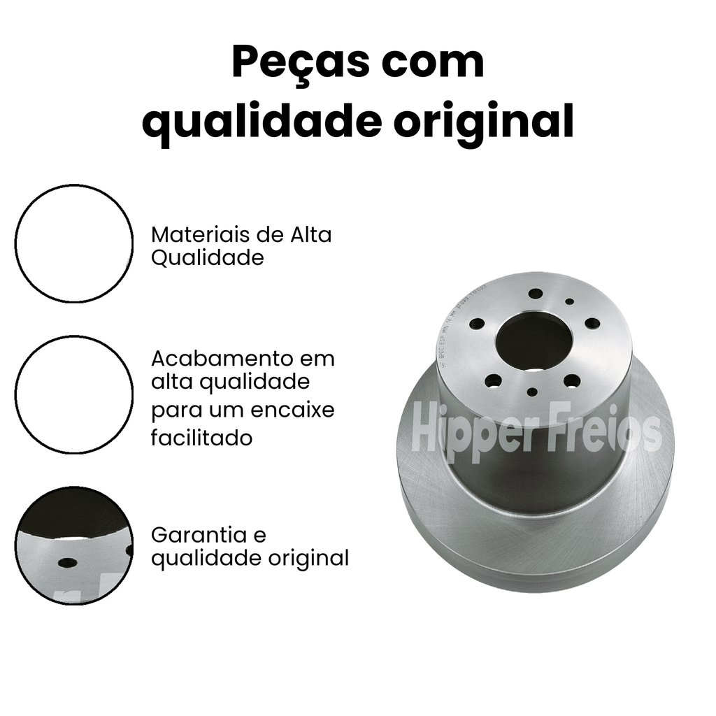 Disco Freio Tras Sólido Fiat Ducato 2.2 2.3 2.8 Diesel 1997 - Imagem 3