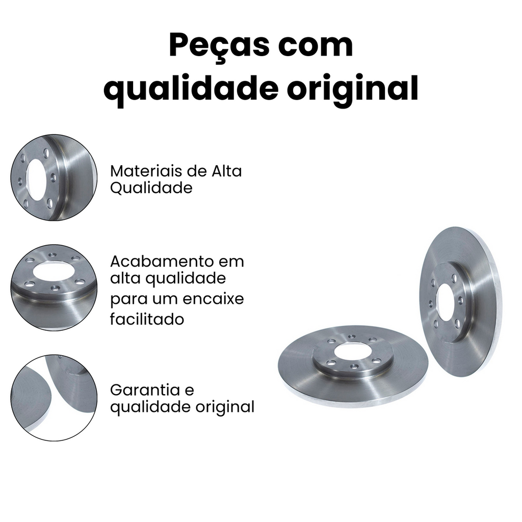 DISCO DE FREIO DIANTEIRO SÓLIDO CITROEN | PEUGEOT HF692 - Imagem 3