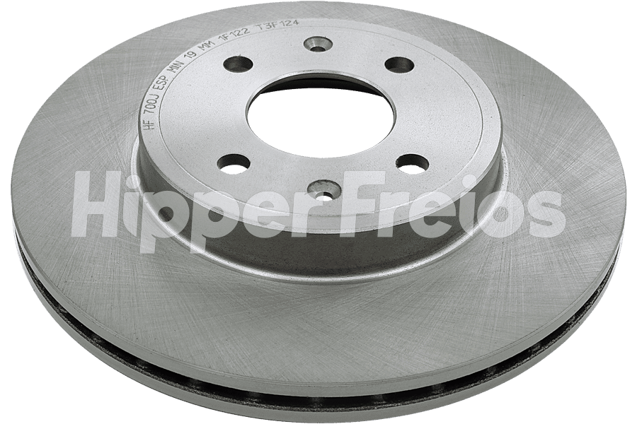 Par Disco Freio Diant Ventilado Honda City Fit 2004-2024 1.4 1.5 - Imagem 1