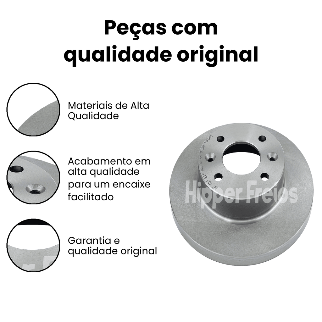 DISCO DE FREIO DIANTEIRO SÓLIDO RENAULT HF705 - Imagem 3