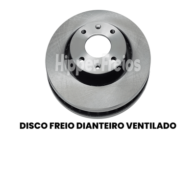 Par Disco Freio Diant Ventilado Peugeot 206 207 208 307 308 2008 - Imagem 2