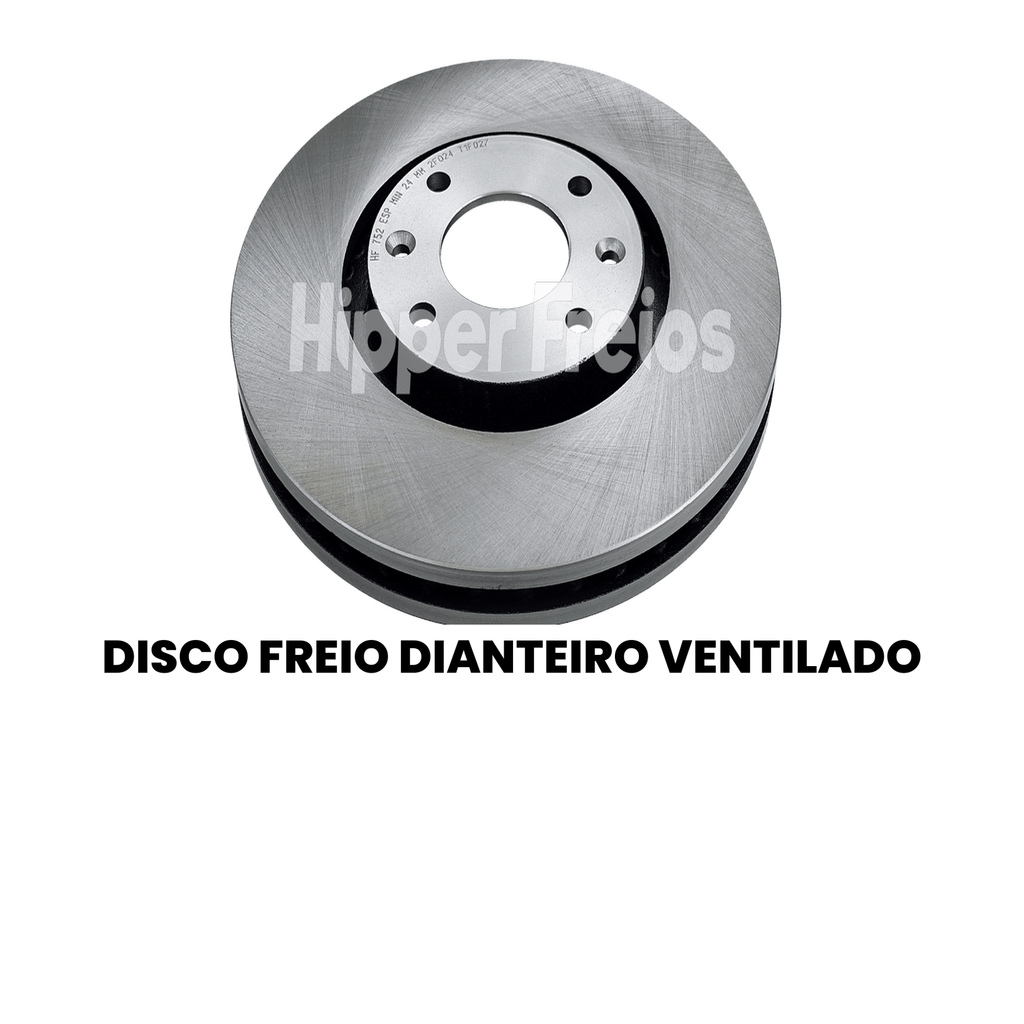 Par Disco Freio Diant. Ventilado Peugeot 3008 308 408 1.6 Turbo - Imagem 2