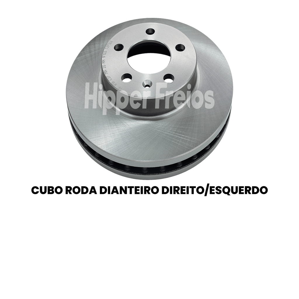 Par Disco Freio Diant Ventilado VW Polo Virtus Apolo 1.0 1.6 1.8 - Imagem 2