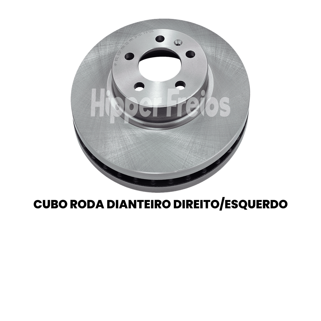 Par Disco Freio Diant Ventilado VW Nivus Polo T-Cross Virtus 1.0 - Imagem 2