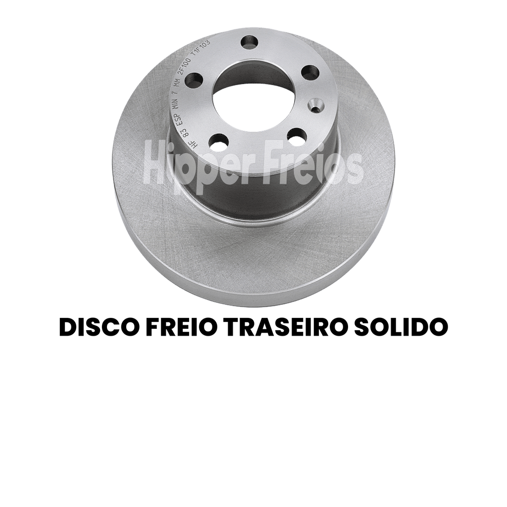 Par Disco Freio Tras Sólido Audi A1 A3 A4 A5 A6 A7 A8 Q3 Q5 Q7 T - Imagem 2