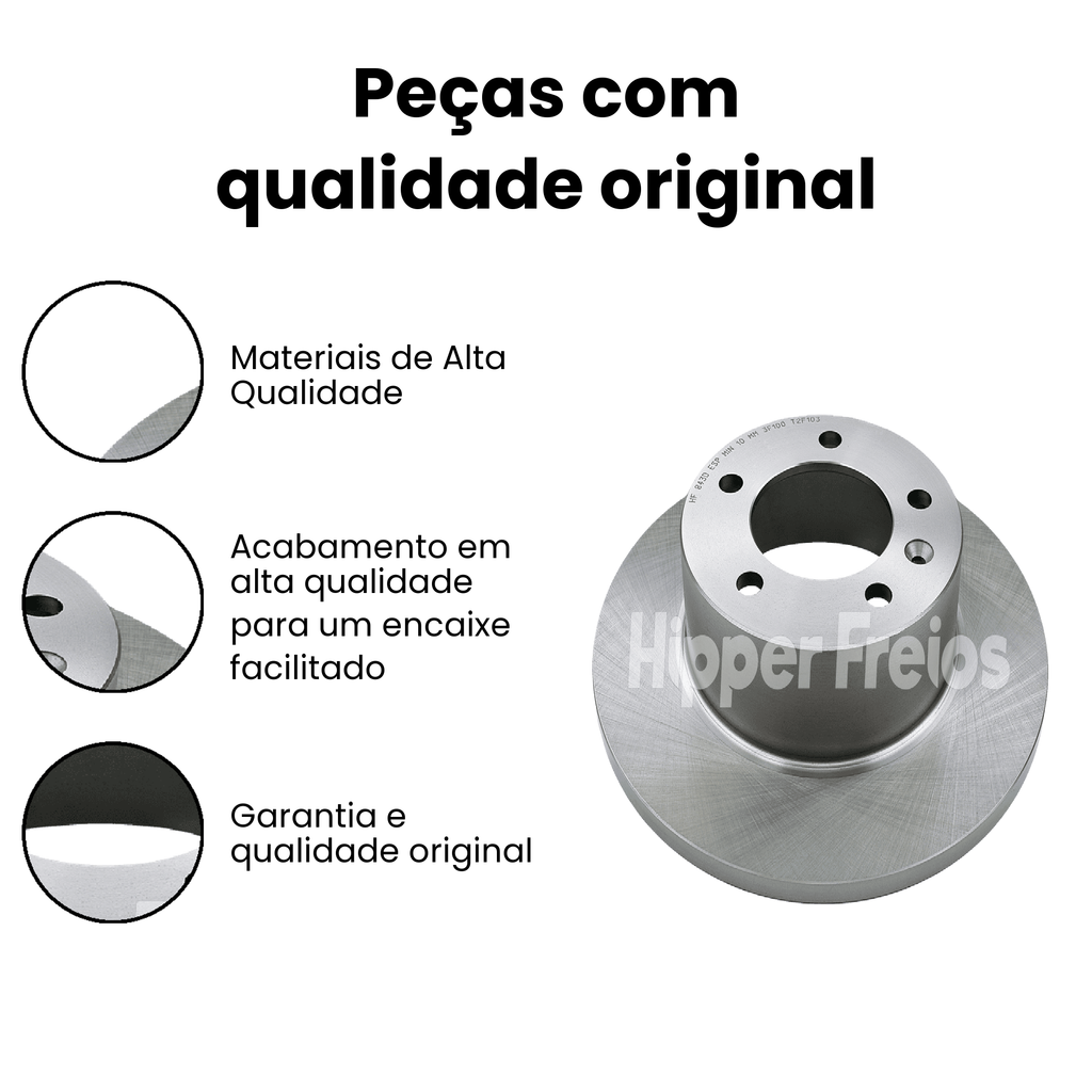 Par Disco Freio Tras Sólido Renault Master 2.3 dCi 2013 a 2024 - Imagem 3