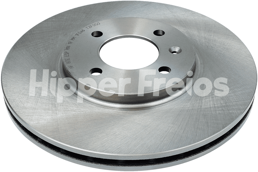 Par Disco Freio Diant Ventilado Volkswagen Voyage 1.0 1.6 2009-2 - Imagem 1