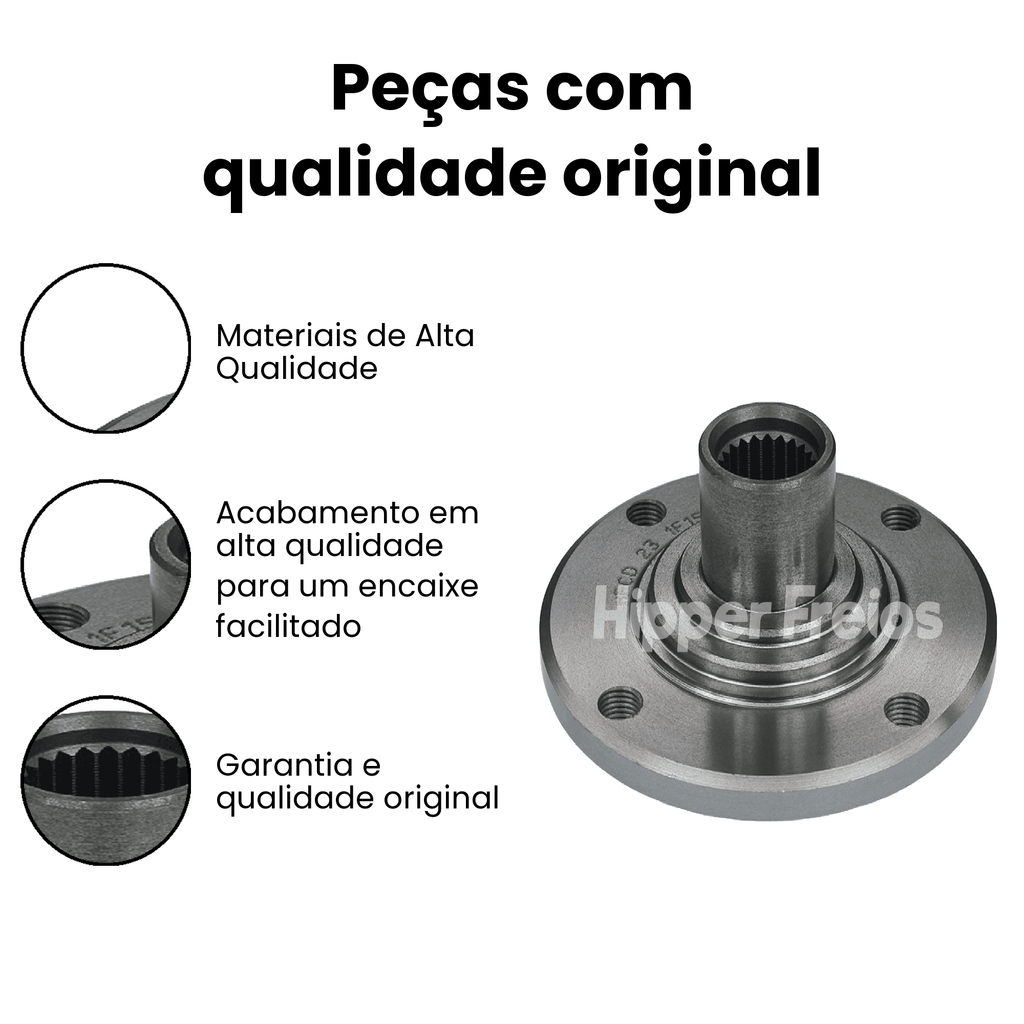 Cubo de Roda Dianteiro Direito/Esquerdo CHEVROLET HFCD23 - Imagem 3