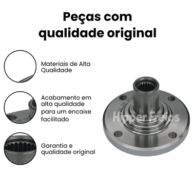 Cubo de Roda Dianteiro Direito/Esquerdo CHEVROLET HFCD23 - Imagem 3