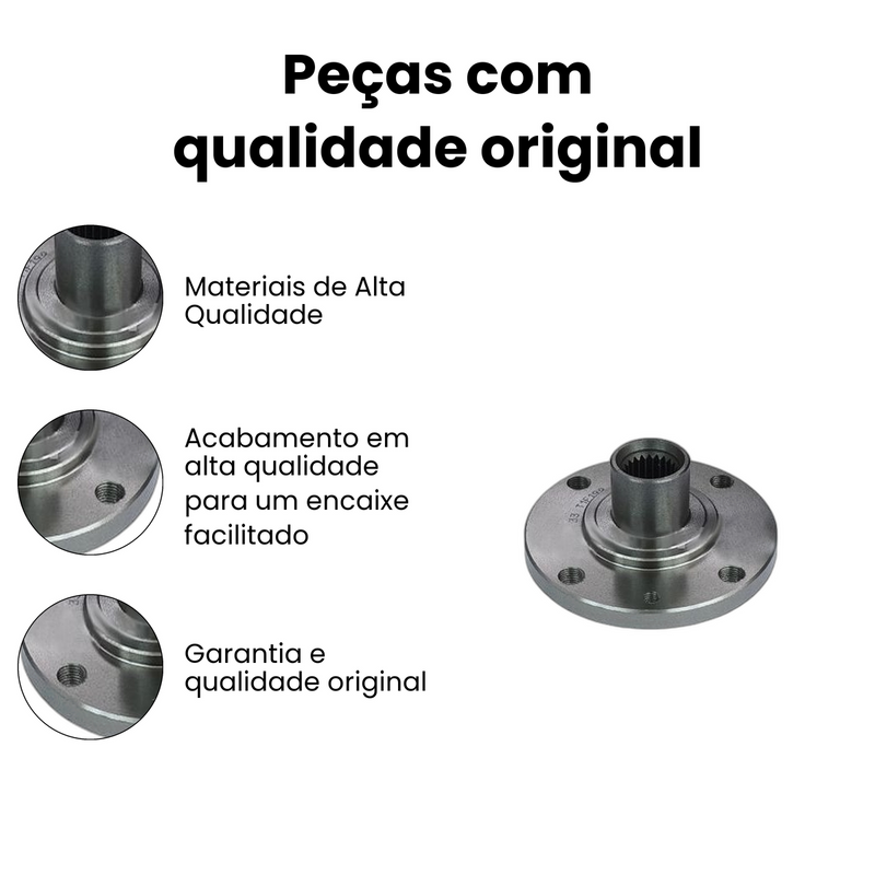 Cubo de Roda Diant Dir Esq Fiat Uno 2010-2025 Cinquecento 19 - Imagem 3
