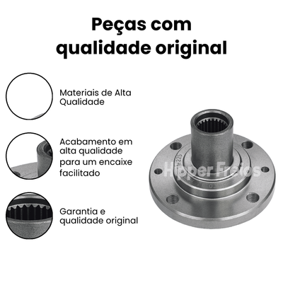 Cubo de Roda Diant Fiat Doblo Idea Palio Siena Strada 2002 a - Imagem 3