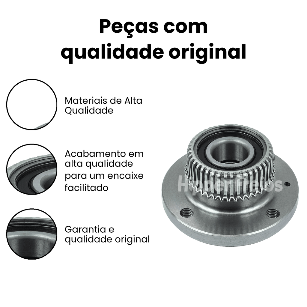 CUBO DE RODA TRASEIRO DIREITO E ESQUERDO VOLKSWAGEN | SEAT HFCT87A - Imagem 3