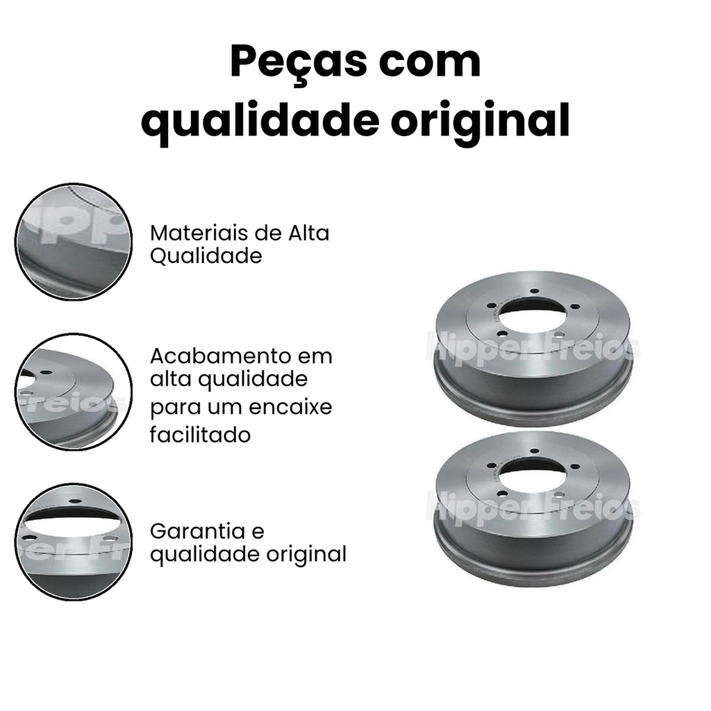 Tambor de Freio Traseiro F F - Imagem 3