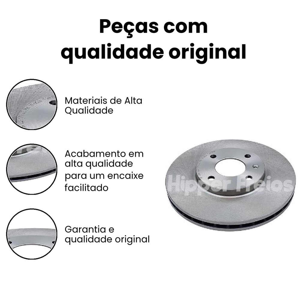 Disco de Freio Dianteiro Ventilado Corsa Prisma - Imagem 3