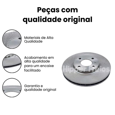 Disco de Freio Dianteiro Ventilado Corsa Prisma - Imagem 3