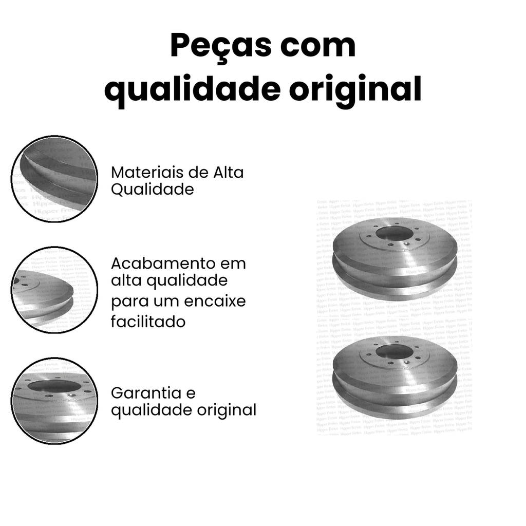 Tambor de Freio Traseiro S10 - HIPPER FREIOS - Imagem 3