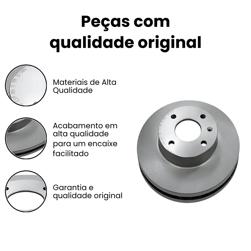 Disco de Freio Dianteiro Ventilado Corsa - Imagem 3