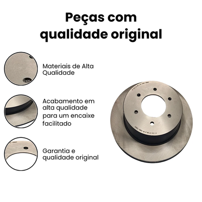 Disco de Freio Traseiro Ventilado Ranger - Hipper Freios - Imagem 3