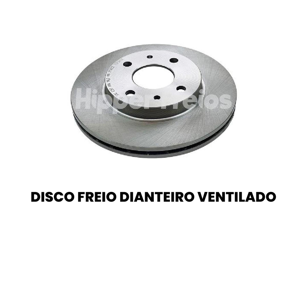 Disco de Freio Dianteiro Ventilado - Uno Uno - Imagem 2