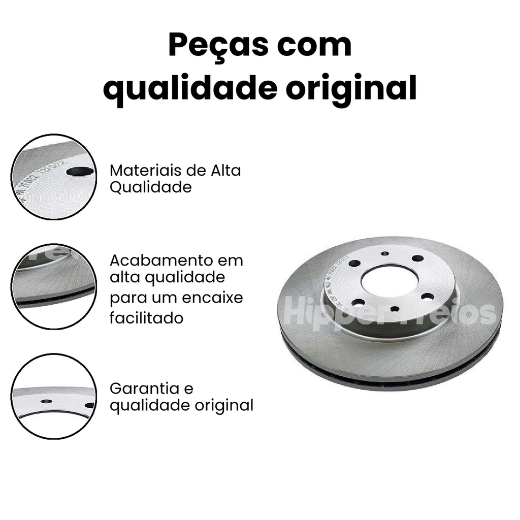 Disco de Freio Dianteiro Ventilado - Uno Uno - Imagem 3